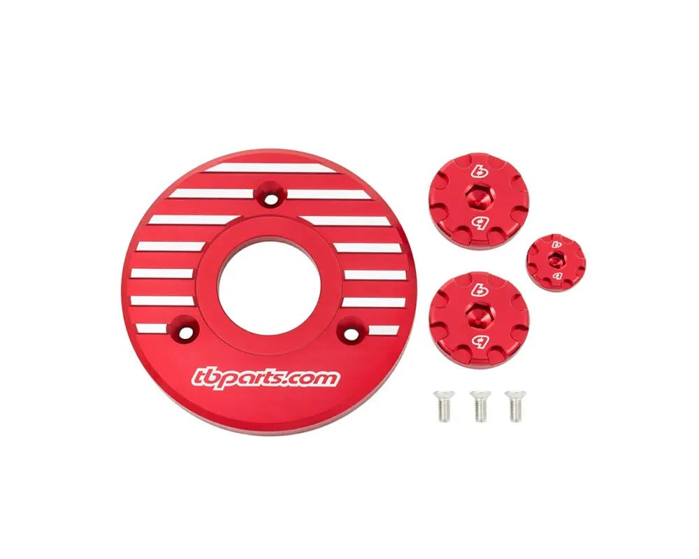 TB Parts Engine Dress Up Kit, Red - KLX110 2010+